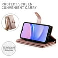 thumbnail image 4 of For Samsung Galaxy A15 4G/5G 6.5-inch Wallet Case for Women Men Multi-Card Slots Zipper Pocket Lanyard Strap Wristlet Leather Phone Case,Pink,For Galaxy A15, 4 of 7