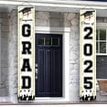thumbnail image 5 of Zhourta 2025 Graduation Party Banner Decorations for Wall Door Hanging Photo Backdrop Scene Arrangement, 5 of 6