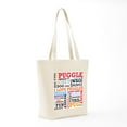 thumbnail image 7 of CafePress - Puggle Words Tote Bag - Unisex Canvas Tote Bag, Beige, 1-Piece, 7 of 7