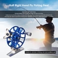 thumbnail image 1 of Rueda de roca lisa de hielo de carrete de pesca con mosca de mano derecha de pesca de balsa de Metal completo Tmvgtek pescar, 1 of 4