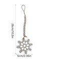 thumbnail image 3 of Wooden Christmas White Snowflake Handicraft Beads Small Hanging String Decoration, 3 of 6