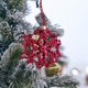 thumbnail image 5 of Adornos navideños, adornos navideños, regalos navideños, colgante pequeño tejido a mano de Navidad, copo de nieve, estrella de cinco puntas, decoración para colgar en la pared, regalos navideños, un c, 5 of 5