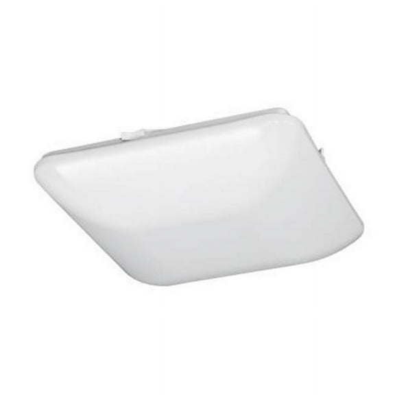Jesco Lighting CM401M-30-WH 14 in. Square LED Ceiling Fixture Or Ada Sconce With Acrylic Shade, White - 3000K