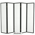 thumbnail image 6 of Red Lantern 6 ft. Tall Eudes Shoji Screen - Black - 5 Panels, 6 of 6