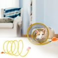 thumbnail image 1 of Jouet Tunnel en Maille Pliable en Forme de S pour Animaux de Compagnie avec Cadre en Fil d'Acier, Balle Interactive en Sisal et Souris à Plumes, Conception Durable Résistante aux Rayures, 19,68 Pouces, Idéal pour Chats, Lapins,, 1 of 8