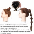 thumbnail image 7 of Benehair Claw on Ponytail Clip in Bubble Braid Pony Tail Hair Extensions For Women 18" Light Brown & Ash Blonde, 7 of 7