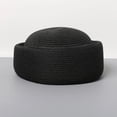 thumbnail image 6 of Hsqqdc Straw Pillbox Hat, Retro Wedding Fedora Fashion Beret Fascinator Painter Hat, 6 of 7