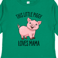 thumbnail image 4 of Inktastic This Little Piggy Loves Mama Cute Boys or Girls Long Sleeve Toddler T-Shirt, 4 of 5