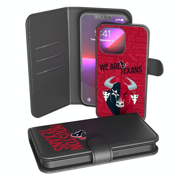 Keyscaper Black Houston Texans iPhone Wallet Case