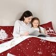 thumbnail image 6 of Homewish Dreamy Moose Reindeer Bedding Comforter Set for Kid, Magic Christmas Tree Twin Comforter Sets, Happy New Year Reversible Bedding Set, Breathable Home Decor, 2-Piece, 6 of 9