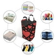 thumbnail image 3 of DouZhe 50L Rectangular Laundry Basket, Poker Hearts Valentine Pink Prints Waterproof Foldable Laundry Hamper with Aluminum Handles, 3 of 6