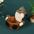 thumbnail image 4 of Christmas Candy Storage Basket Santa Snowman Candy Woven Holder Basket Christmas Candy Bowl Candy Dish for Holiday Table Desk Decoration Gift(Snowman Reindeer Santa Claus), 4 of 11