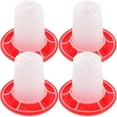 thumbnail image 1 of Chicken Feed Trough Poultry Feeder Kit Automatic Supply Prevent Food From Getting Dirty Farmers 4Pcs, 1 of 4