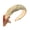 Beige, variant on Wide-brimmed Headband Organza Satin Twist Design High Volume Women Hair Hoop Face Shaping Hair Accessory