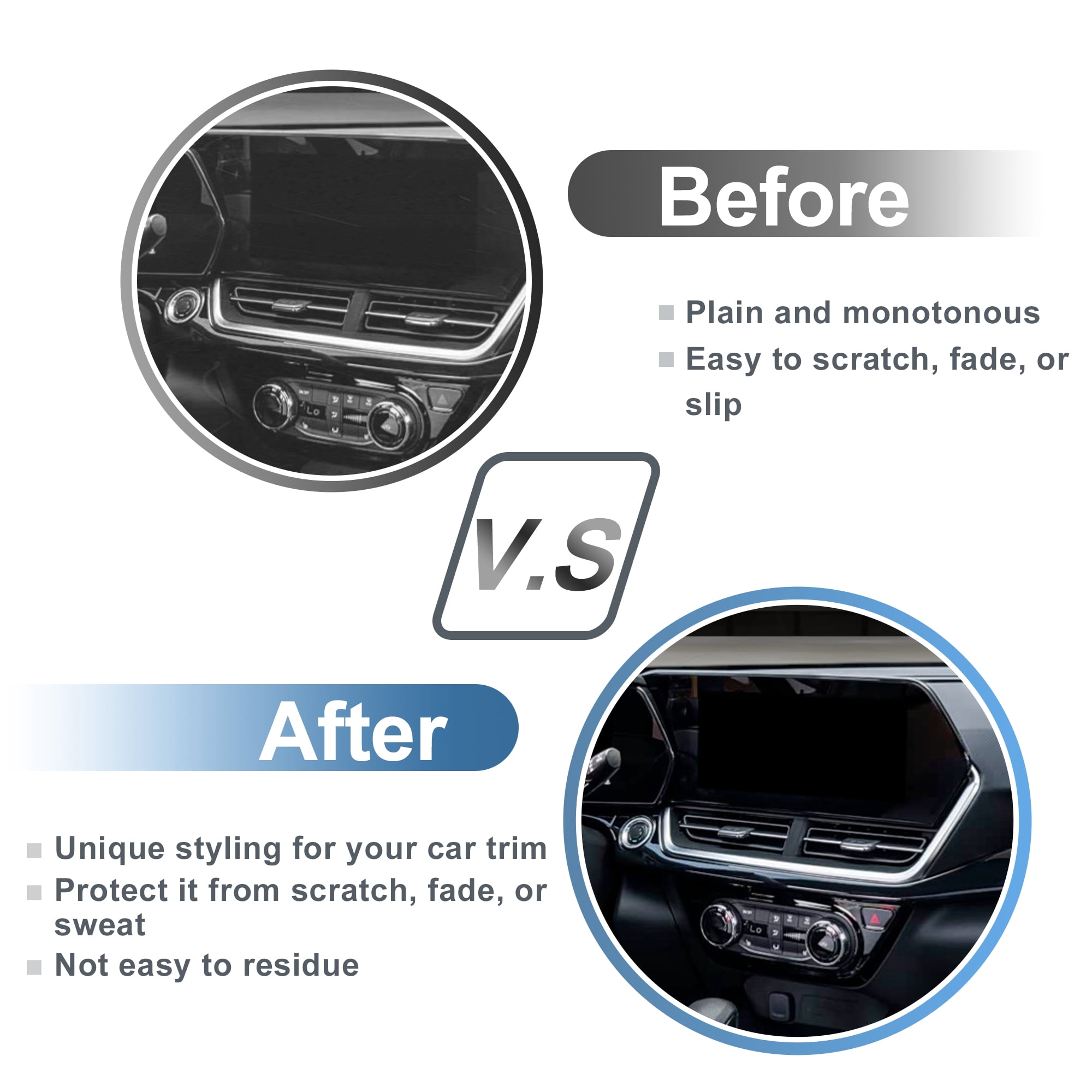 Unique Bargains Air Outlet Vent Trim Cover for Chevrolet Trax 2024-2026 Console