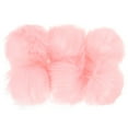 thumbnail image 1 of Uxcell Pompones de Piel Sintética para Sombreros, Pompones de Piel Suave y Esponjosa con Asa Elástica, Paquete de 6 en Color Rosa, 1 of 6