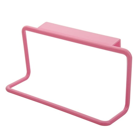 

Multipurpose Single Lever Door Back-Towel Rack Cabinets Clothes Hanger Hook Bathroom Accessory (Pink)