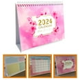 thumbnail image 6 of Supvox 2024 Desk Calendar Pink Paper for Home Manual Date Change Lightweight, 6 of 7