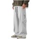 thumbnail image 2 of Pantalones largos para hombre, con protección solar, color liso, cintura elástica y cordón ajustable., 2 of 8