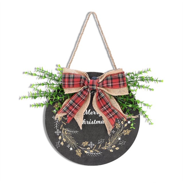 Bearachild Señal de bienvenida para fiesta, puerta delantera, casa de campo, plantas verdes de madera, lazo, artesanía, colgante de pared, porche de Almacenamiento y organización del hogar B Bearachild HA009517-02B