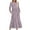 Pink, variant on Wancir Women's Casual Long Sleeve Round Neck Hem T-Shirt Loose Dress with Pockets