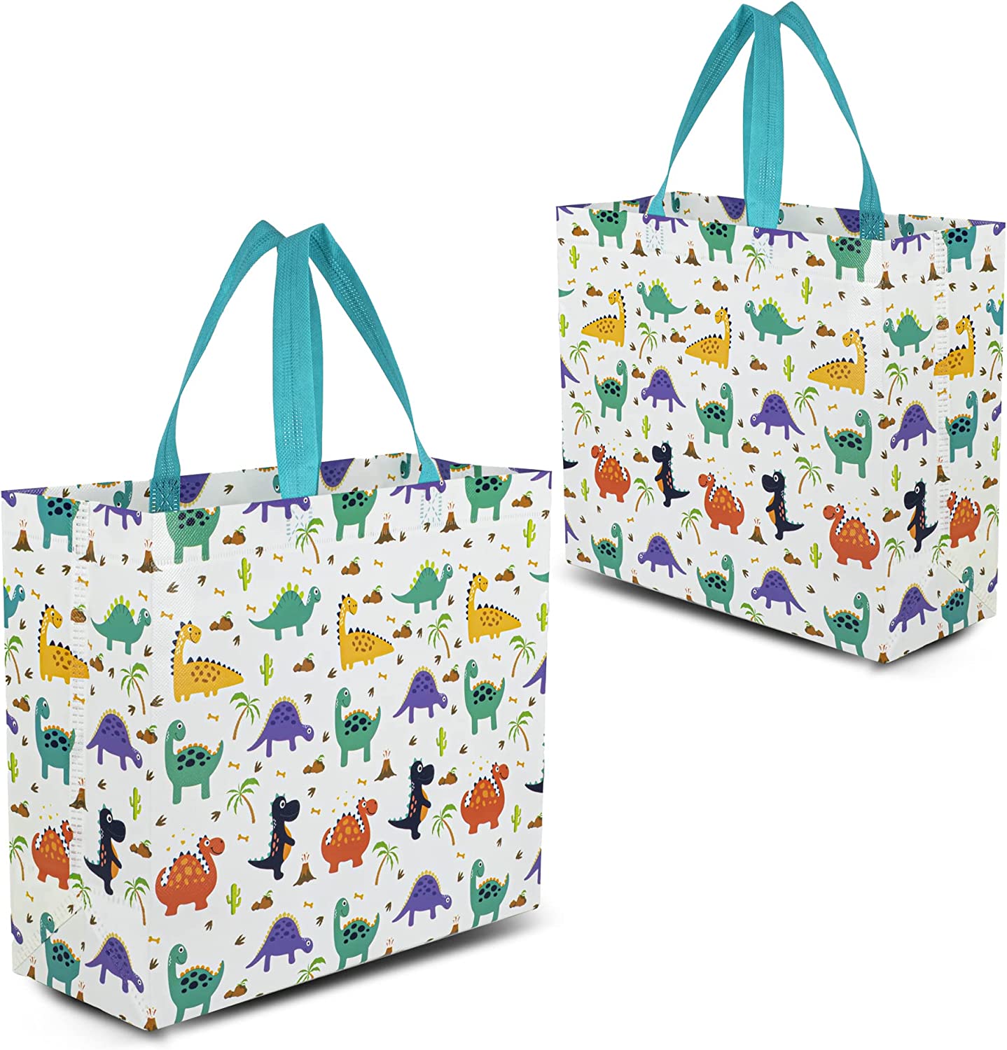 Dinosaur Gift Bag Set of 12 Reusable Dinosaur Gift Bags Large Size