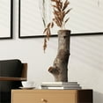 thumbnail image 2 of Gild Design House Vase en Résine Polystone Grand Tronc d'Arbre en Brun, 2 of 5