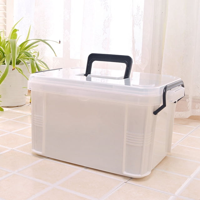 Botiquín de primeros auxilios Caja de emergencia portátil Caja de plástico para guardar medicamentos Caja de viaje para medicamentos
