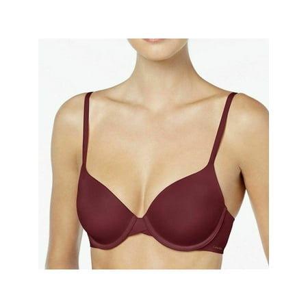 UPC 011531841468 product image for CALVIN KLEIN Intimates Maroon Solid Everyday Bras  Size 38DD | upcitemdb.com