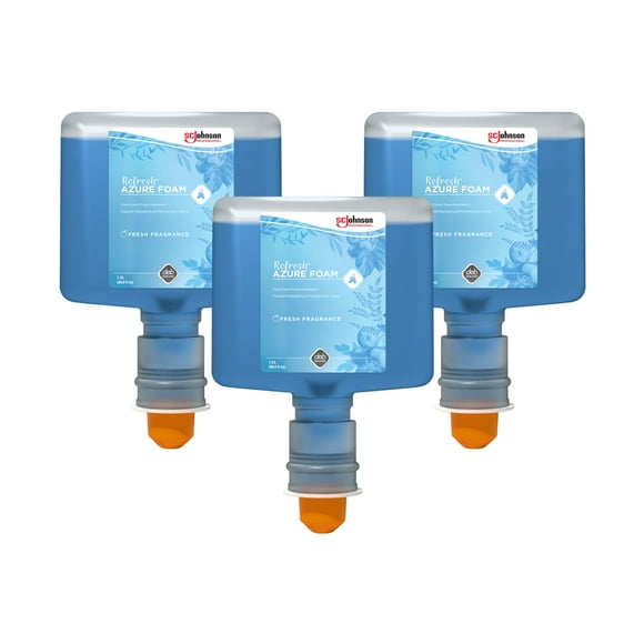 SC Johnson Professional REFRESH AZURE FOAM HAND SOAP 1.2 LITER TOUCH FREE, 3 PACK