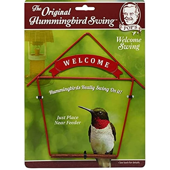 POP'S Hummingbird Swing, Welcome Red