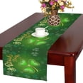 thumbnail image 1 of BSDHOME Shamrock St. Patrick's Day Long Table Runner 16x72 incheses, Green Clover Pattern Rectangle Table Runner Cotton Linen Cloth Placemat for Office Kitchen Dining Wedding Party Home Decor, 1 of 5