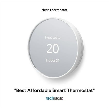 Google - Nest Smart Programmable Wifi Thermostat - Snow