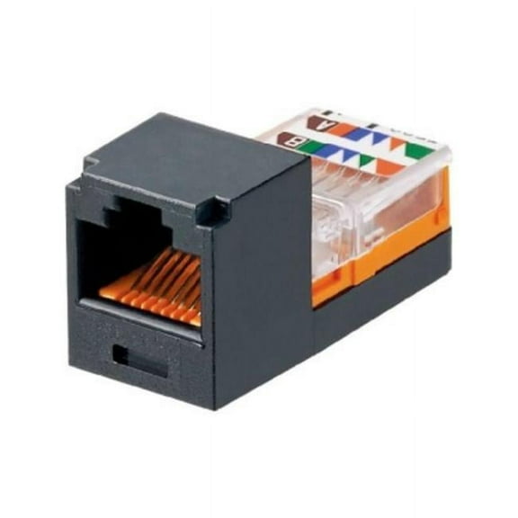 UTP RJ45 Cat 5E Leadframe Jack Module, Black