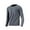 Gray, variant on LIaqionyy Big and Tall Shirts for Men's Stretch Long Sleeve Activewear Crew Neck T Shirt Running Tee Tops