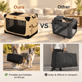 Soft Dog Crate For Extra Large Dogs, 4-door Foldable Collapsible, Dark ...