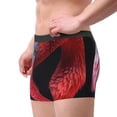 thumbnail image 2 of Pofeuu Closeup Red Flamingo Portrait Print Men’s Boxer Briefs, Moisture-Wicking Underwear, Regular,Trunk-Large, 2 of 5