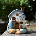 thumbnail image 4 of Sruoe Garden Statues for Outside, Garden Decorations Outdoor, Garden Decor with LED Light, Garden Solar Lights, Solar Garden Decor, Gardening Gifts, House Garden Statue for Garden Lawn Pathway Yard, 4 of 5