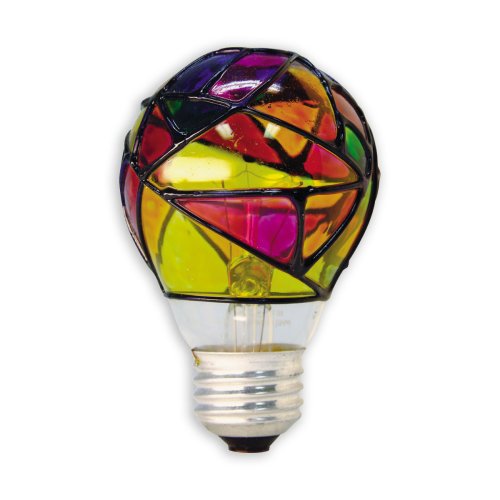 46645 25Watt Stained Glass Light Bulb