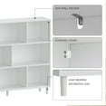 thumbnail image 4 of 8-Cube Storage Organizer Bookcases Wood,Display Shelf,3-Tier Cubical Storage Shelves,White, 4 of 8