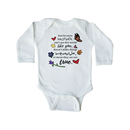 

Inktastic Just Because... Quote from Cordelia Gift Baby Boy or Baby Girl Long Sleeve Bodysuit