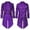 Purple, variant on Women's Sequins Tailcoat Jacket Shiny Victorian Mardi Gras Costumes Bling Frock Blazer Circus Coat