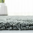 thumbnail image 6 of SAFAVIEH Florida Tamzen Abstract Shag Area Rug, Sage/Ivory, 6'7" x 6'7" Round, 6 of 9