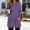 Purple, variant on Sakmal Black Tops Women Tunic Dressy Casual Knit Sweaters Solid Long Sleeve Crew Neck Blouses for Women