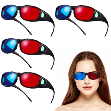 Ematic 3D Glasses Family Pack with 2 Adult Glasses and 2 Child Glasses