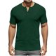 thumbnail image 1 of Usted Es Más Que una Prueba de Puntuación Estilo de Camisa Casual de Color Sólido Botón de Manga Corta Cuello Redondo Blusa, Hombre Casual de Manga Corta Botón Abajo Camisas Suéter, 1 of 8