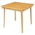 thumbnail image 1 of Meco STAKMORE Straight Edge Folding Card Table, Oak Finish, 1 Count, 1 of 2