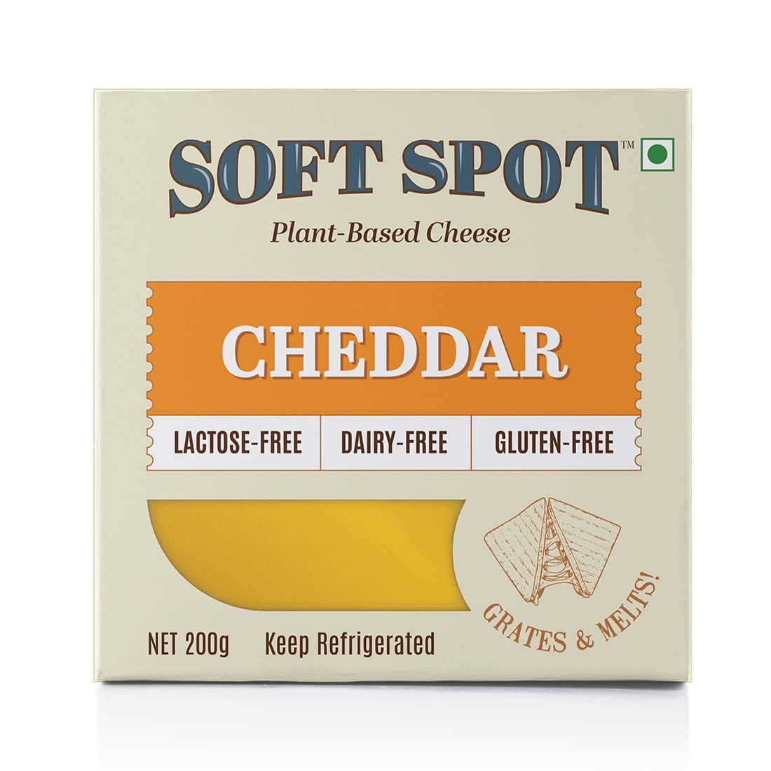 Soft Spot Foods Plant Based Cheddar Cheese Lactose Free Gluten