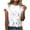#3-White, variant on Summer Tops Womans Causal Blouse Short Sleeve T-Shirt