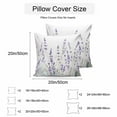 thumbnail image 3 of Waterproof Throw Pillow Covers Set of 2, 26x26 Inch Purple Spring Floral Decorative Pillowcases Outdoor Pillow Slip Cushion Covers Set for Couch Tent Summer Flowers Botanical, 3 of 7
